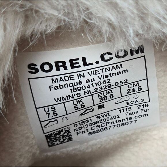 Sorel women's 7.5 winter boots - Picture 5 of 9